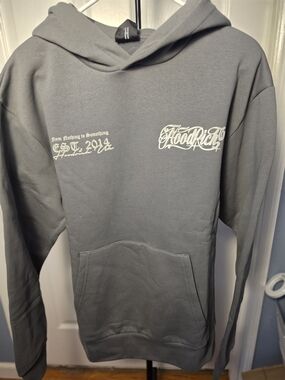 Hoodrich Men's Gray Logo Hoodie